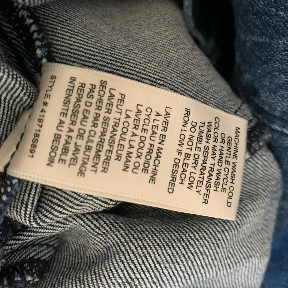 Rebecca Taylor | La Vie size 30 denim skirt with front tie stretch zip back